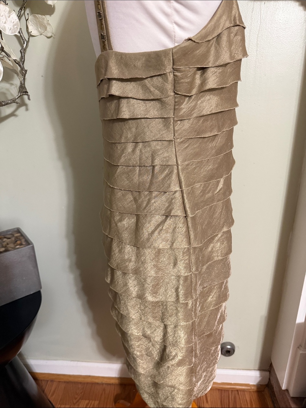 Jones New York Gold Metallic Tank Dress - Picture 3 of 4